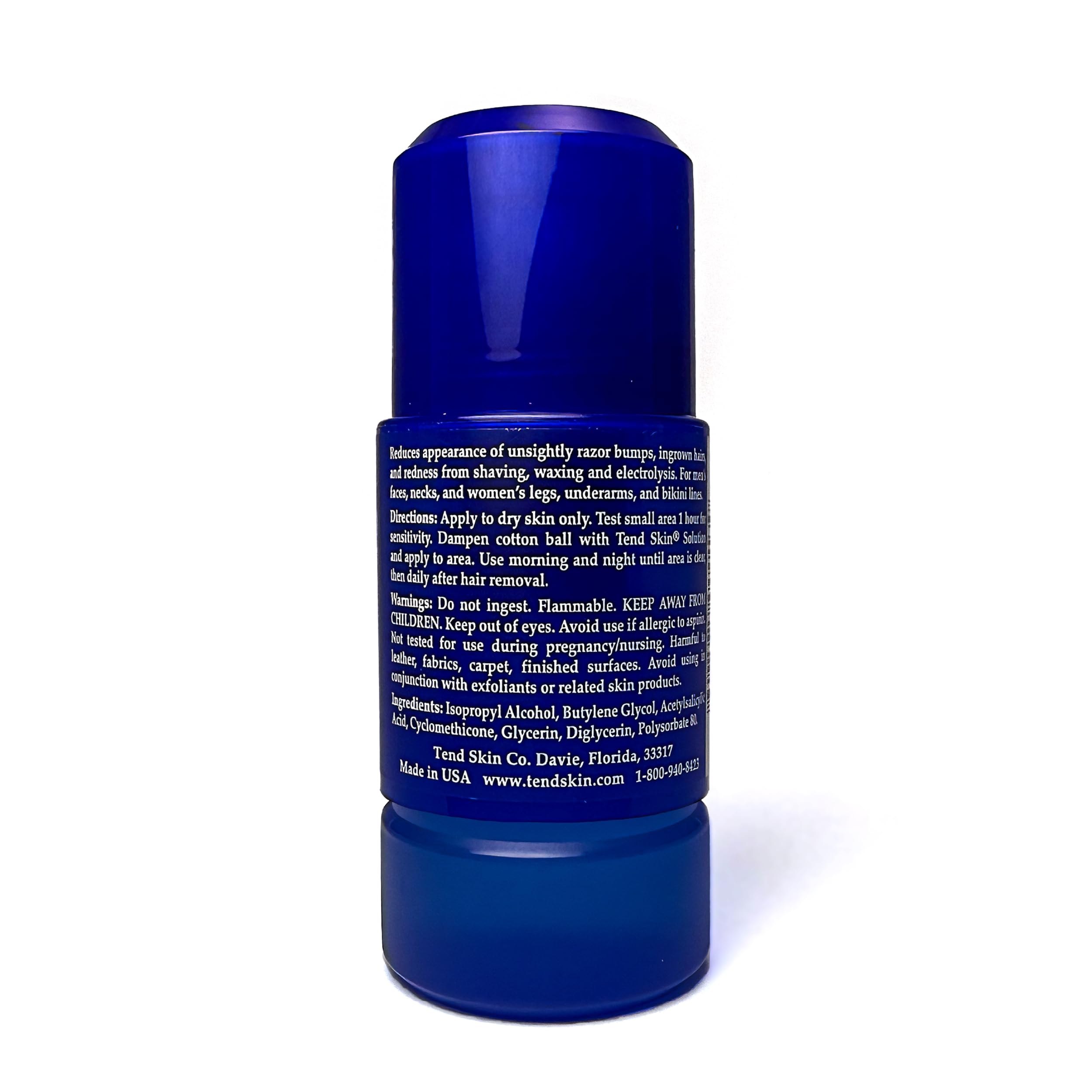 Tend Skin use on legs and underarms illustrates versatile post-wax care for smoother skin