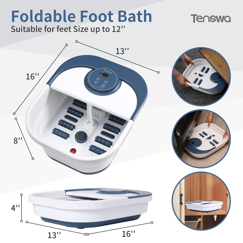 Tenswa foot spa features eight rollers and mini acupressure points.