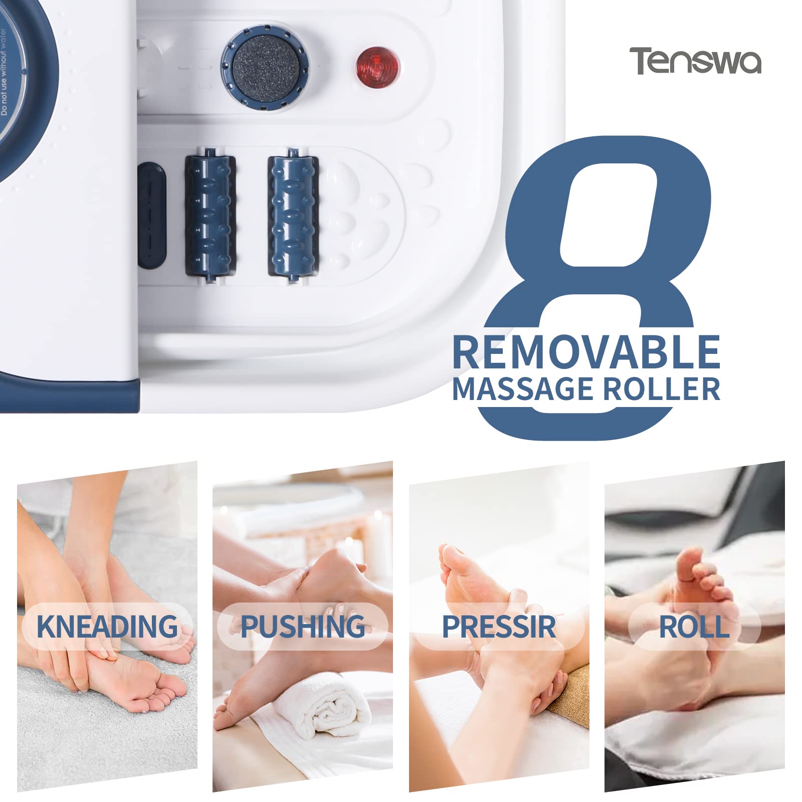 Tenswa temperature control panel with precise heat settings.
