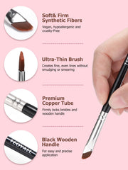 TEOYALL ergonomic wooden-handle brush demonstrating comfortable grip.
