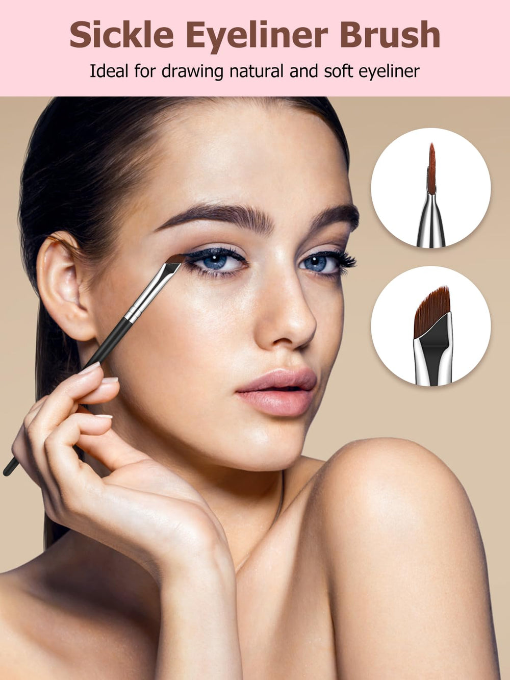TEOYALL winged eyeliner application demo with clean lines.