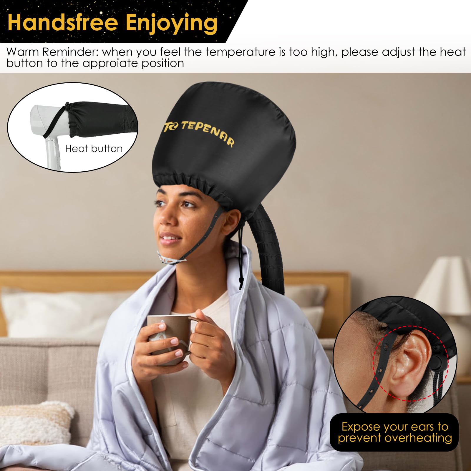 TEPENAR waterproof bonnet material stands up to repeated use.