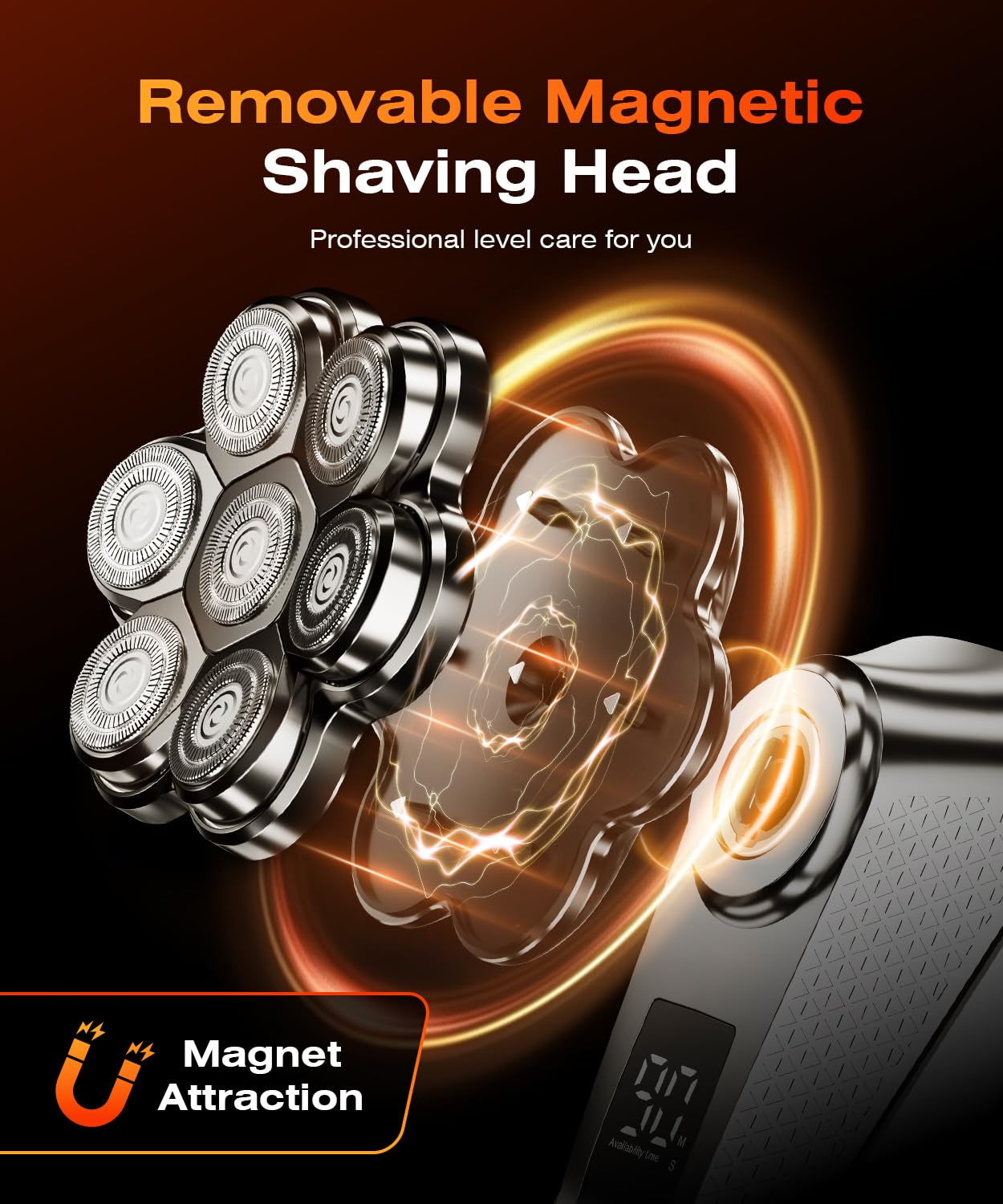 TEPOTZ detachable magnetic head highlights easy cleaning and quick maintenance.