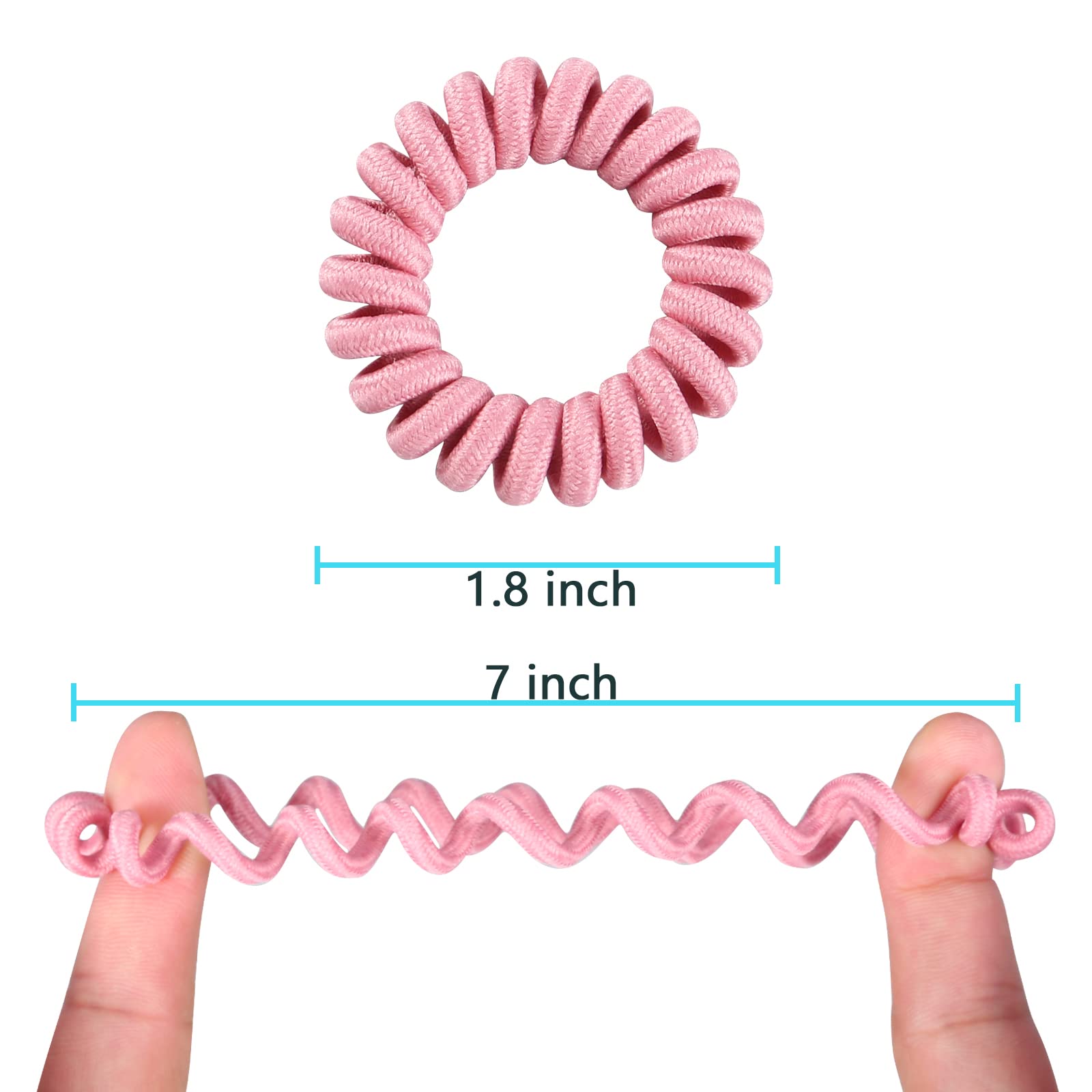 Teqifu hair ties multi-color display highlights color options for mood-boosting styling.