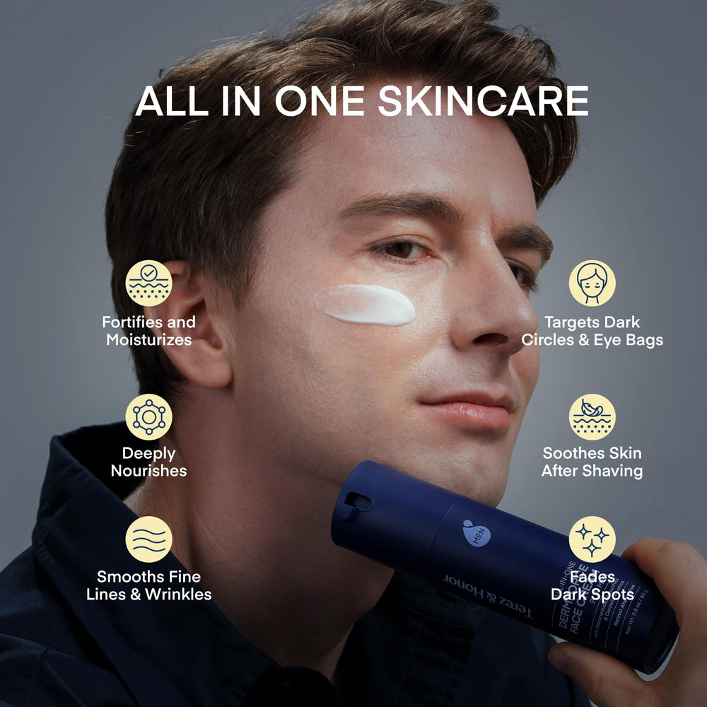TEREZ & HONOR Dermforce lightweight texture demonstrated for fast absorption.
