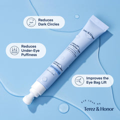TEREZ & HONOR gua sha applicator demonstrates gentle cooling massage for puffiness relief.