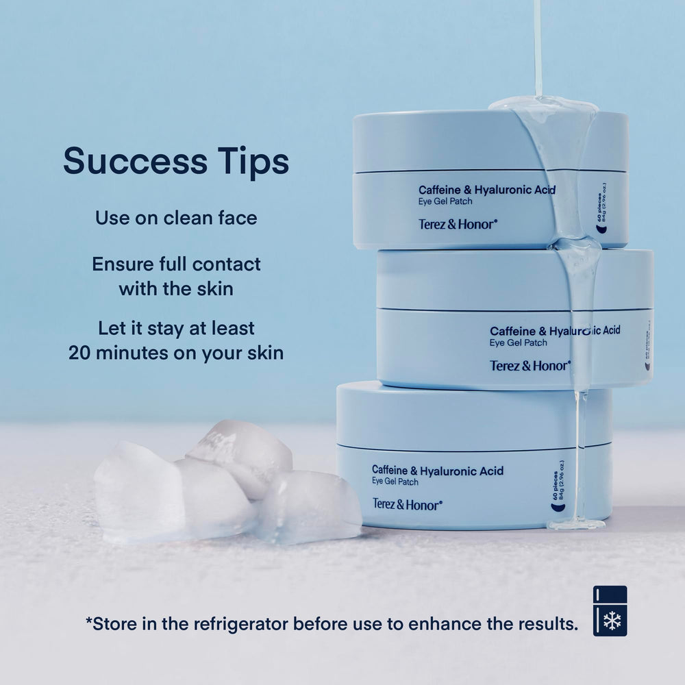 Terez & Honor niacinamide-enriched patches help even tone and gentle firming.