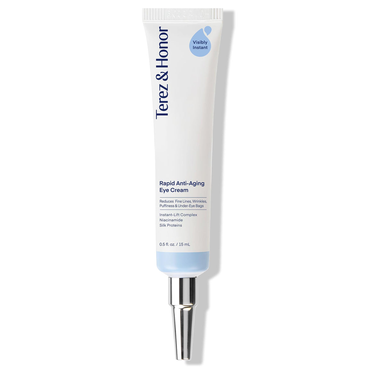 TEREZ & HONOR Rapid Anti-Aging Eye Cream jar close-up showing instant lift texture