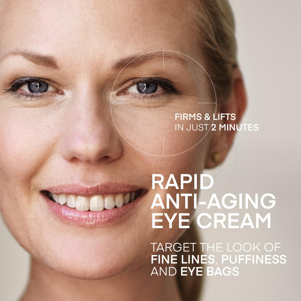 TEREZ & HONOR Rapid Eye Cream texture silk-infused on fingertip for smooth makeup-ready finish