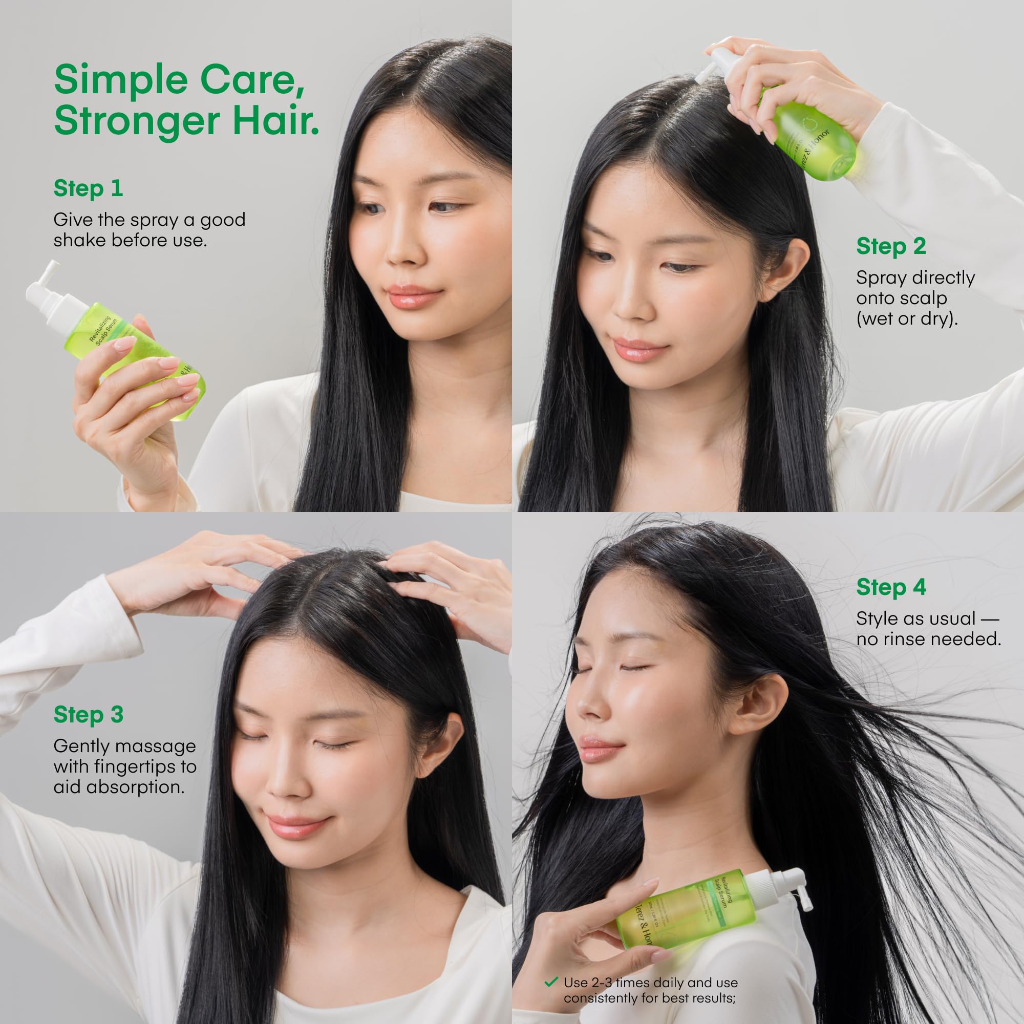 TEREZ & HONOR vegan formula uses plant extracts for sensitive scalps