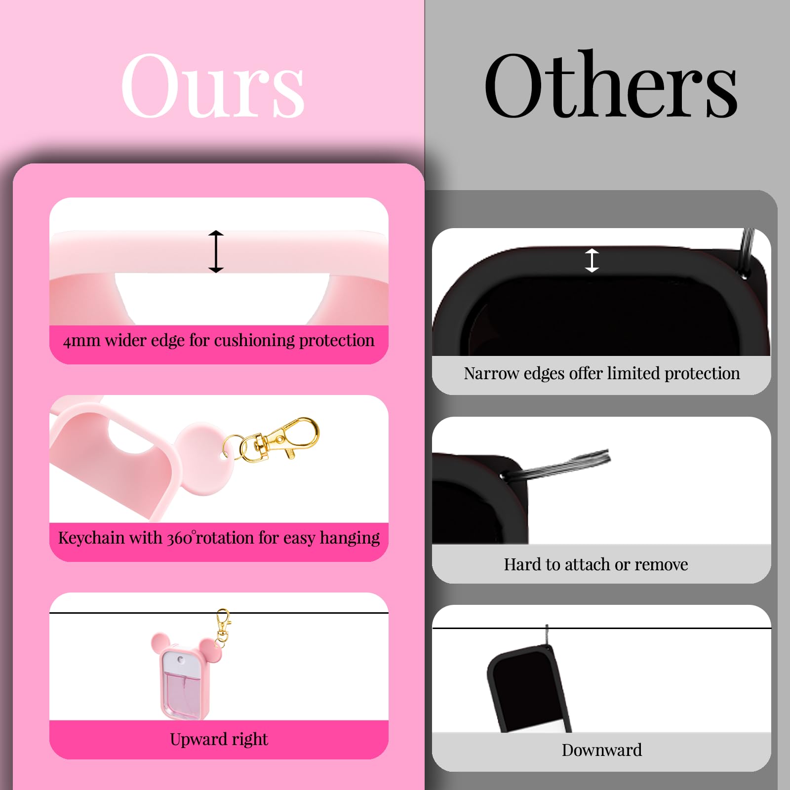 TERPINK lightweight pink silicone case adds minimal bulk for daily use