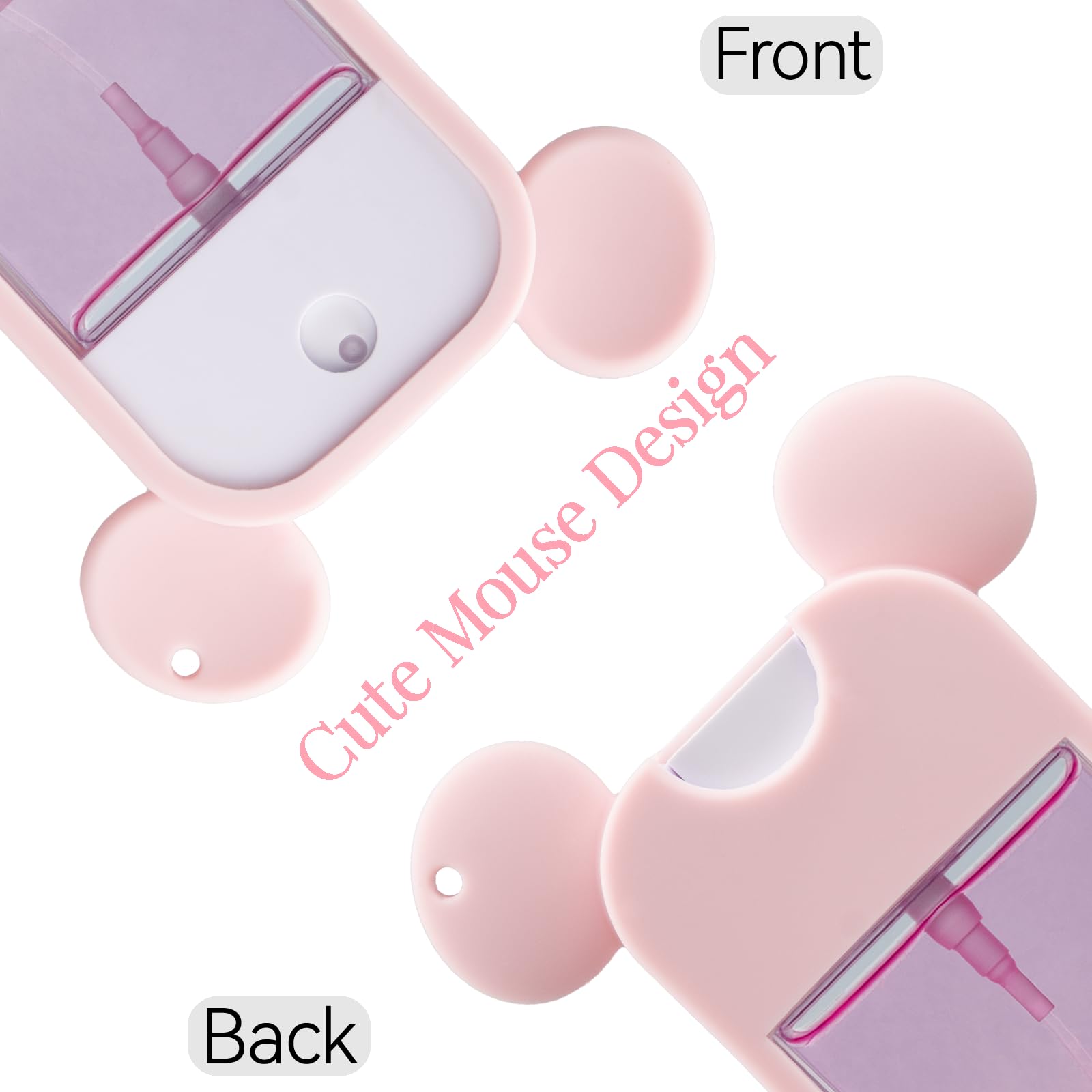 TERPINK pink silicone case soft flexible texture for easy installation