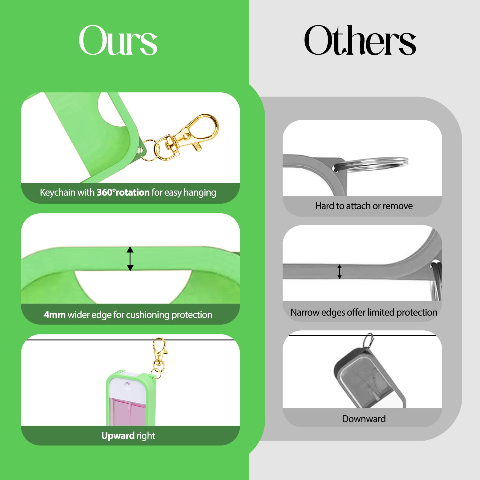 TERPINK Touchland case green in-use—stylish travel accessory for sanitizer