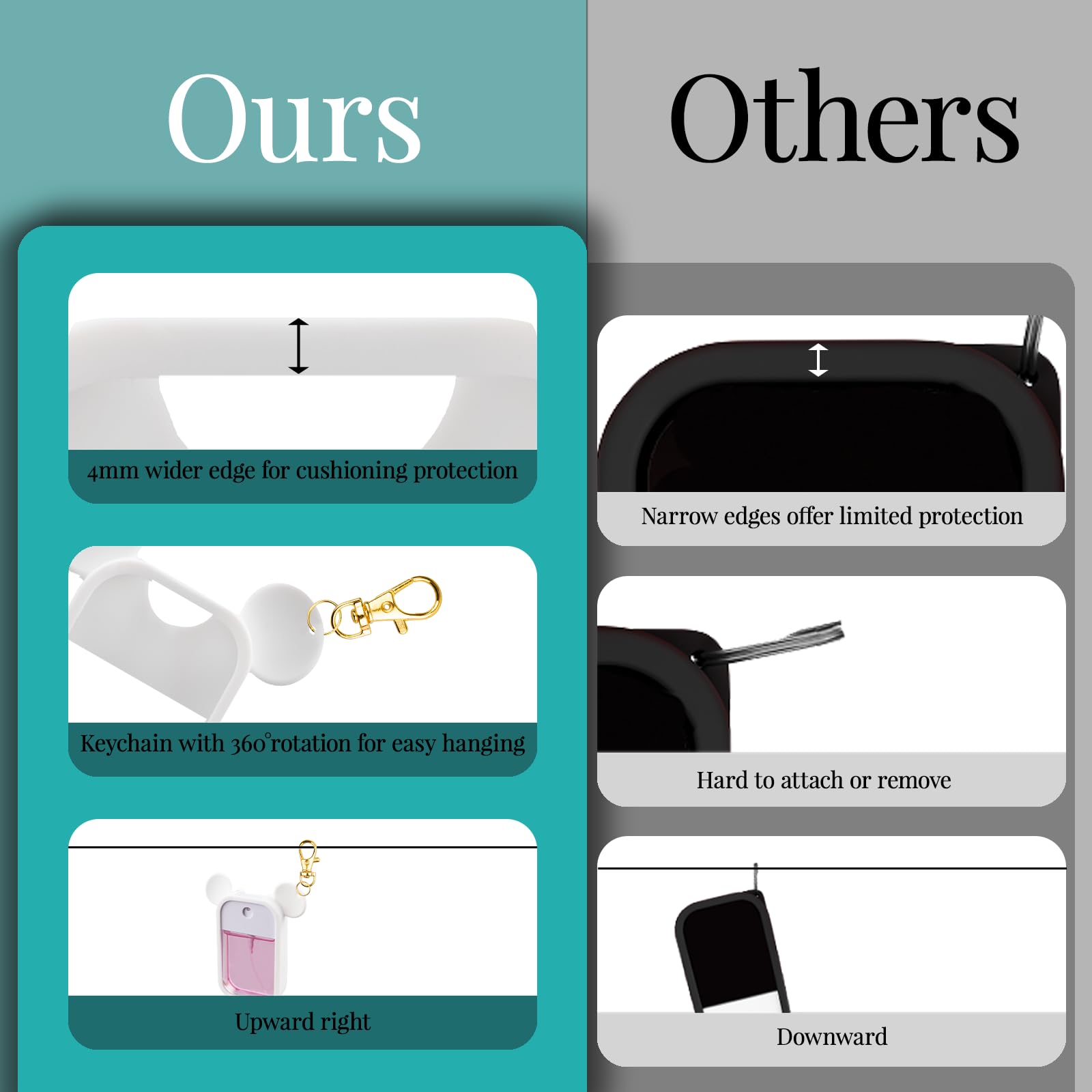 TERPINK travel-friendly silicone case combines protection with stylish two-tone design.