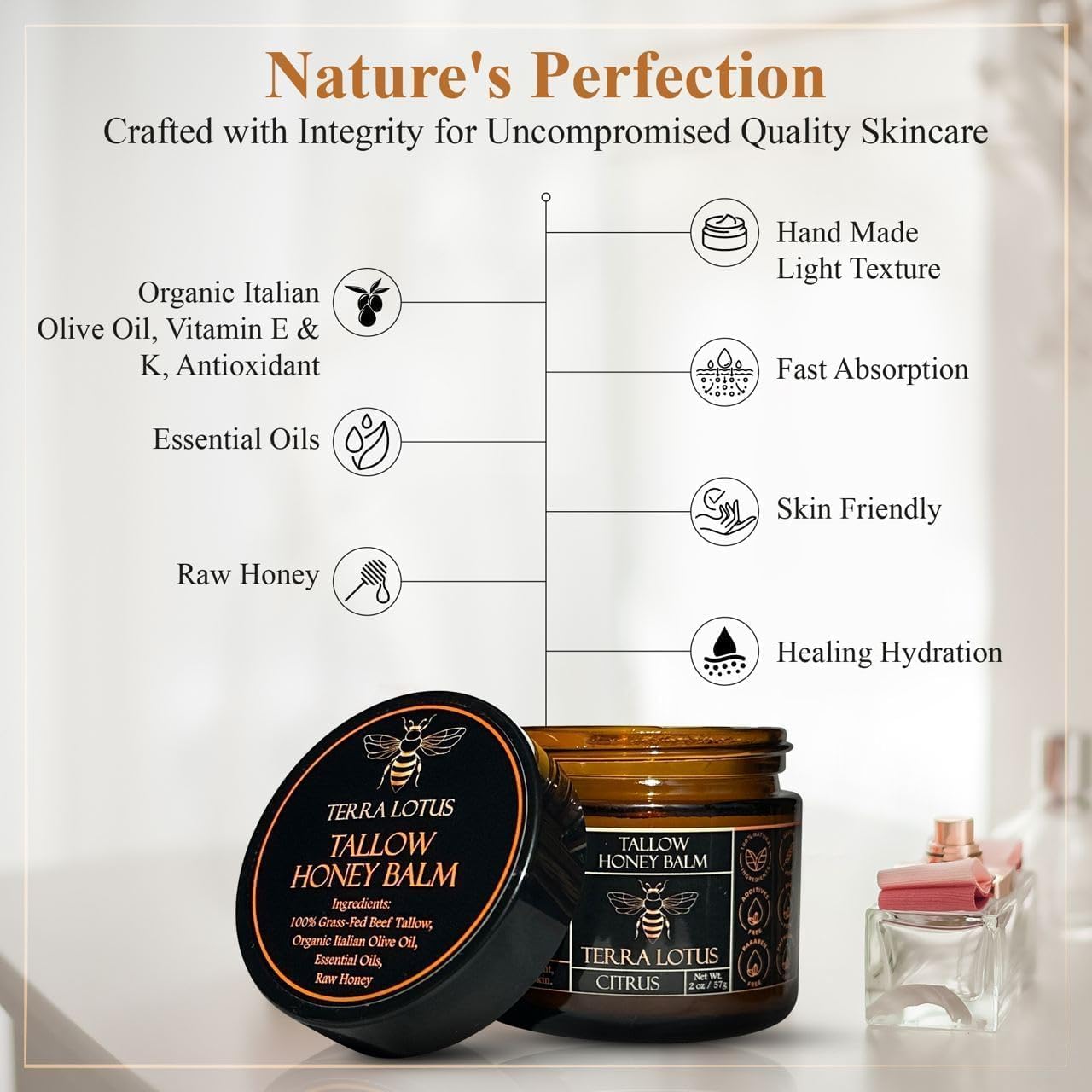 Terra Lotus citrus balm ready for daily refreshment and hydration.