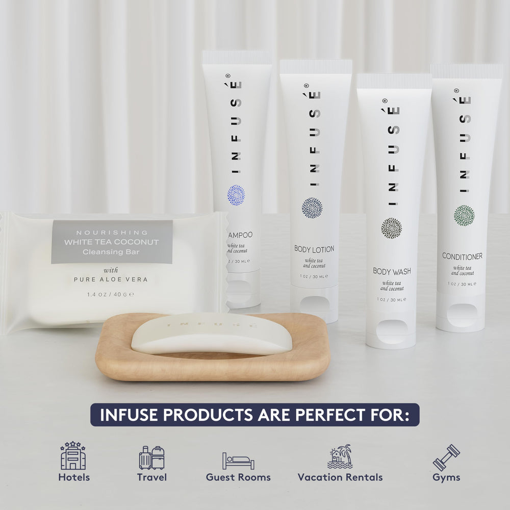 Terra Pure Infuse conditioner bottle featuring a coconut aroma for hair care