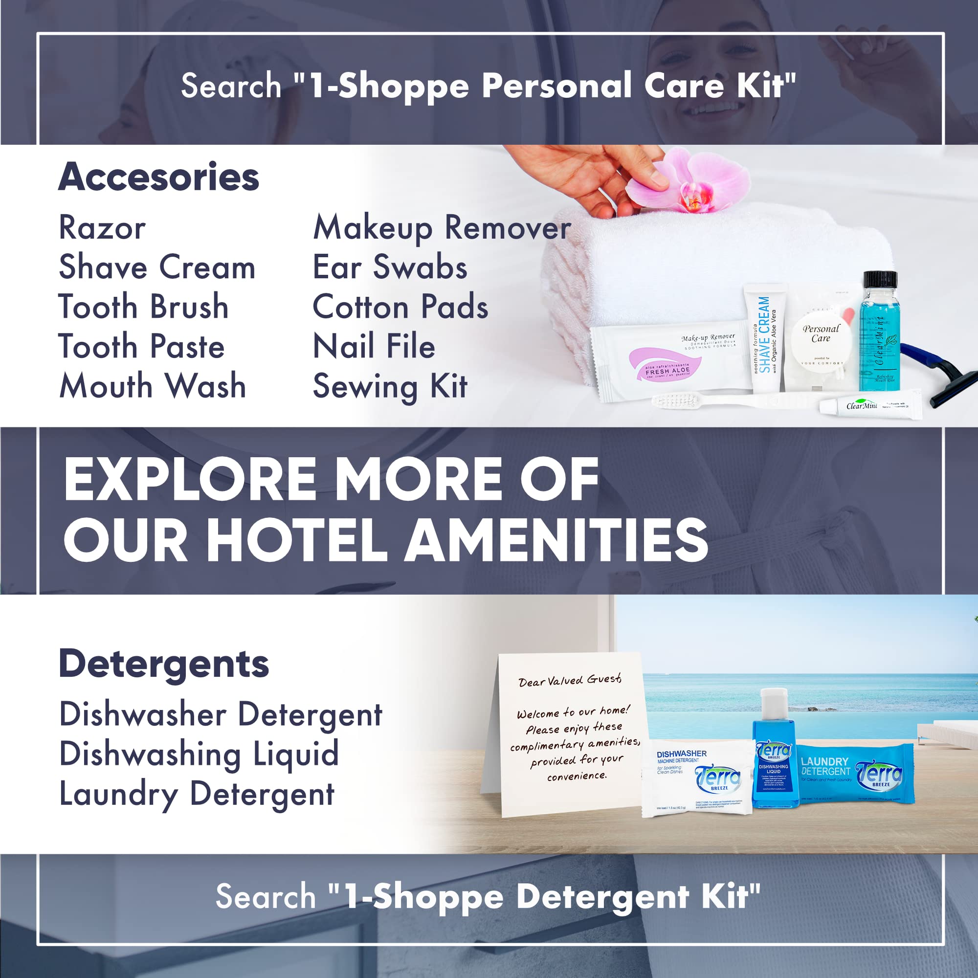 Terra Pure Infuse guest bathroom setup suggests luxury amenities for guests