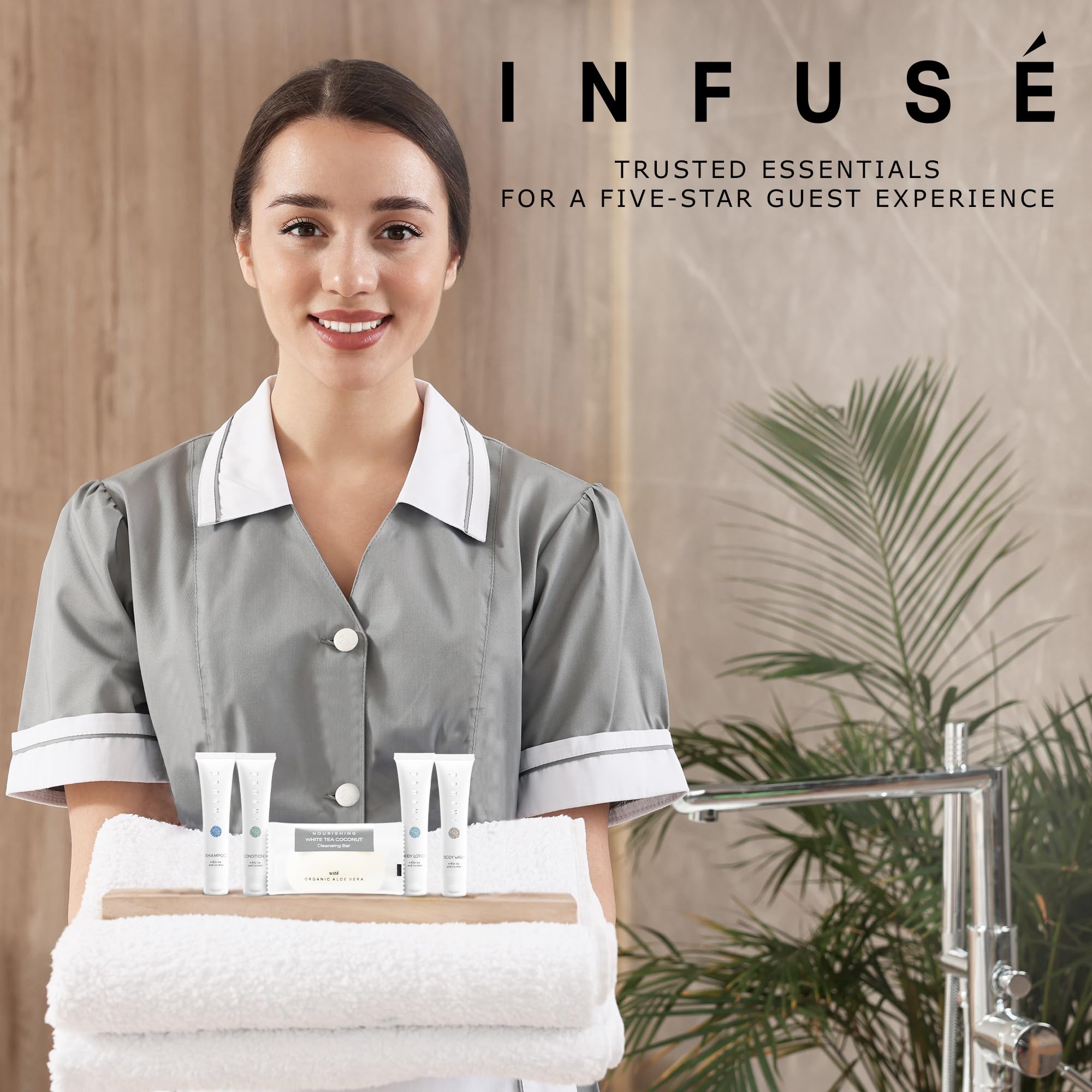 Terra Pure Infuse hotel room setup elevates guest comfort with travel-size essentials