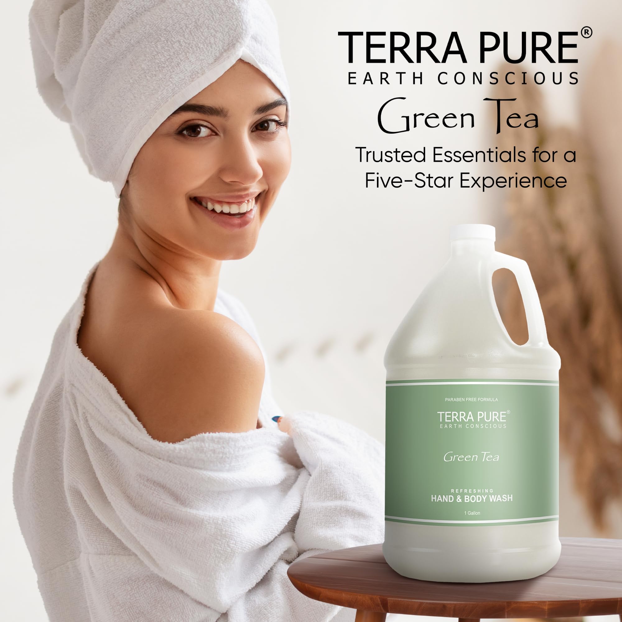 Terra Pure 1-gallon container ideal for bulk hotel refills