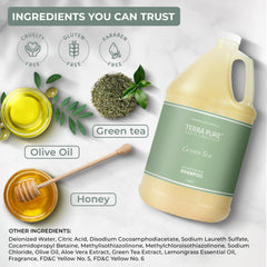 Terra Pure vegetable-based ingredients emphasize plant-based cleansing suitable for hospitality amenities.
