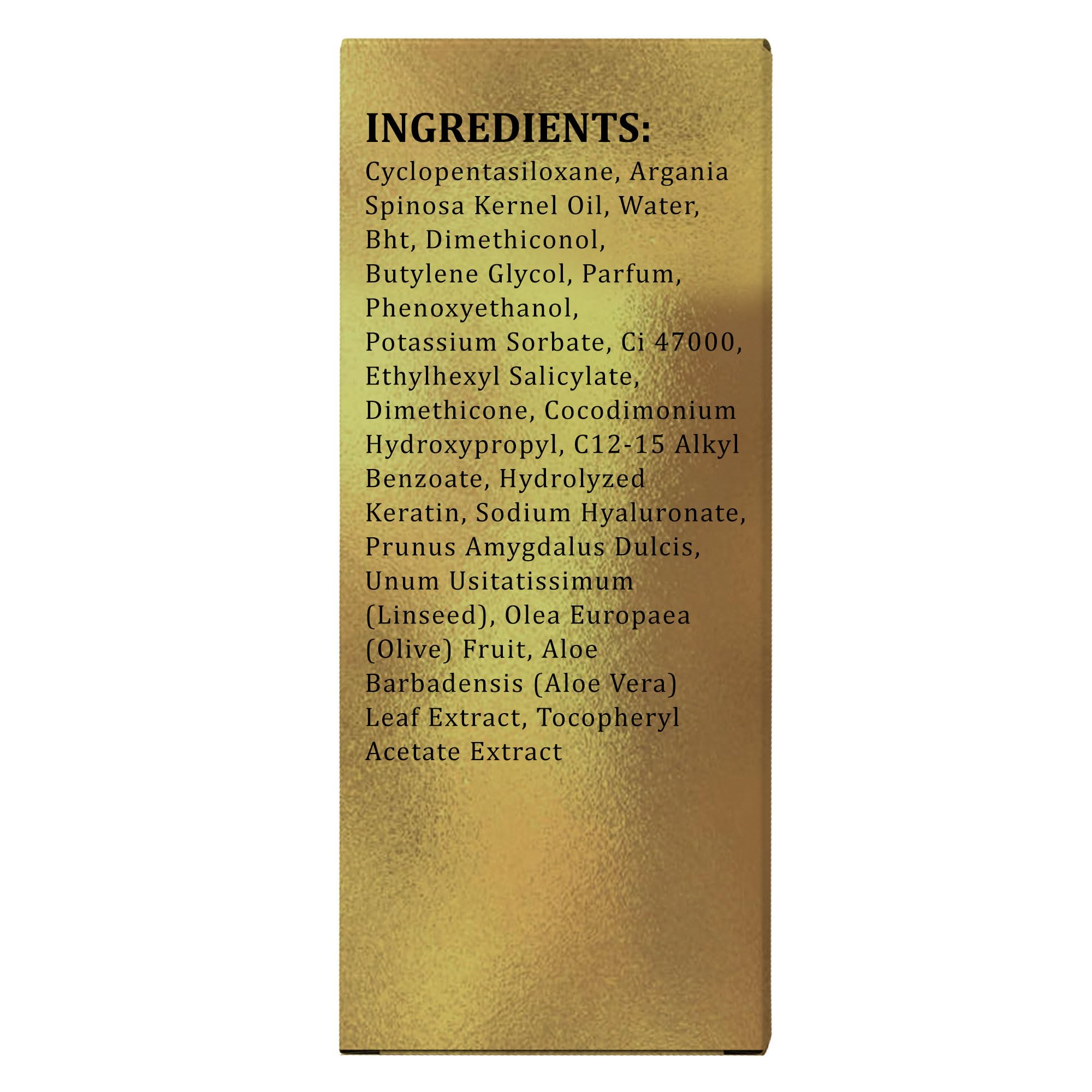 TERRAFIQUE keratin serum argan oil enriched formula close-up