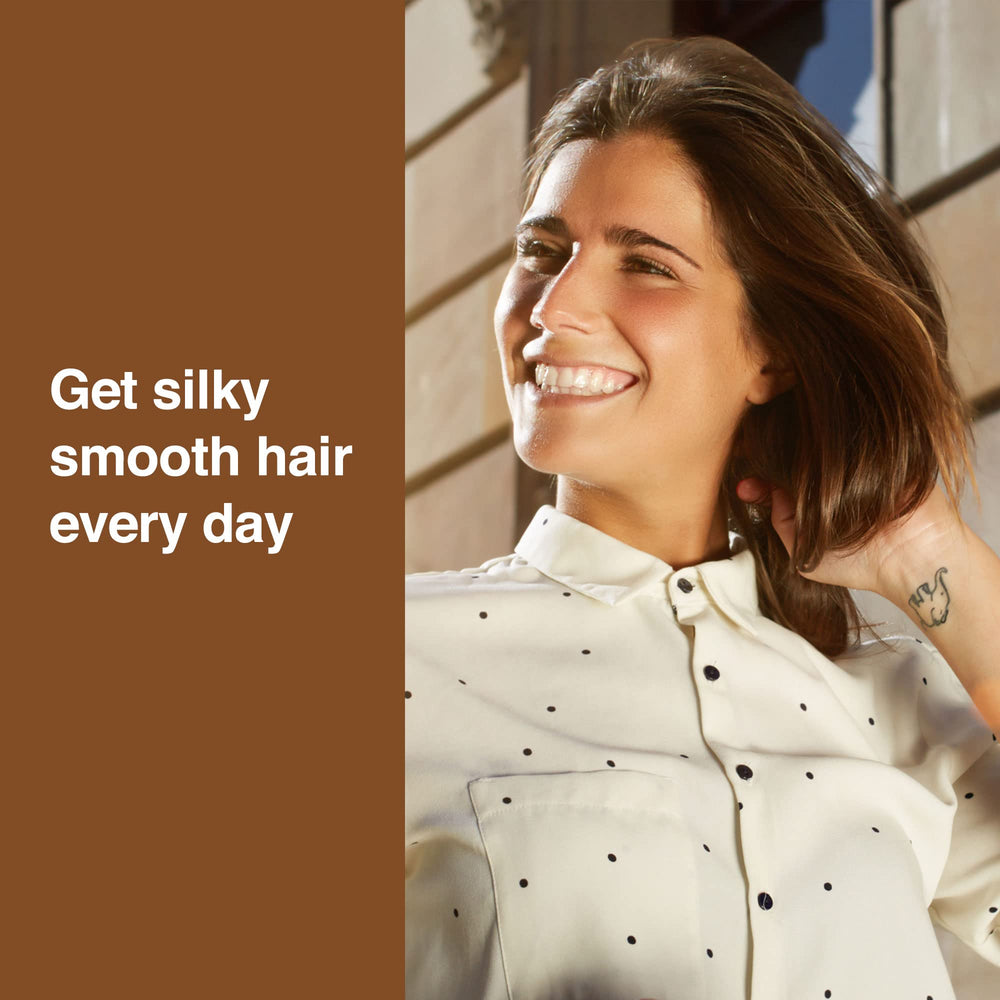 TERRAFIQUE keratin serum demonstrating frizz control in humidity