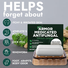 Terramed Just Think Comfort soap pack 2 scrubber in use for exfoliation.