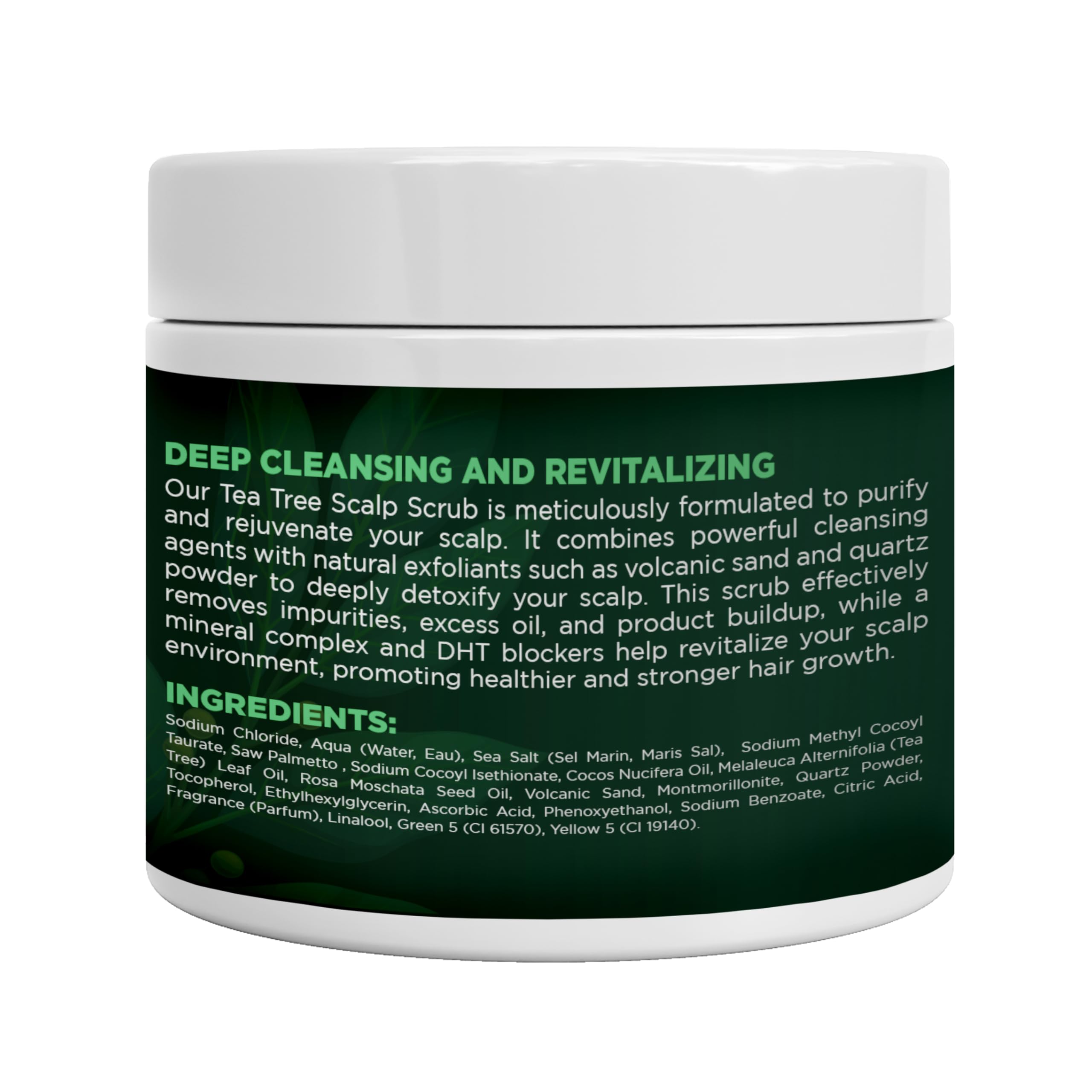 Terramed Just Think Comfort Tea Tree Scalp Scrub after use with a refreshing cooling sensation