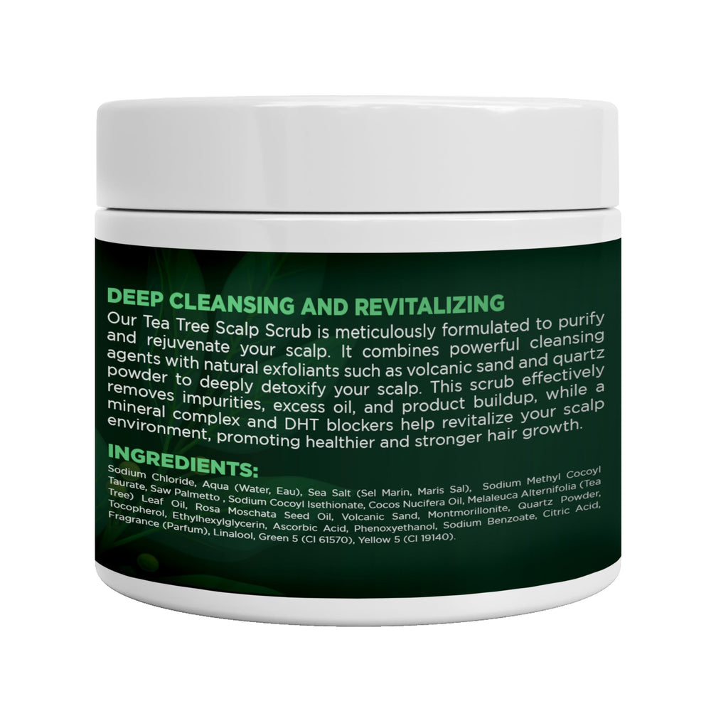 Terramed Just Think Comfort Tea Tree Scalp Scrub after use with a refreshing cooling sensation