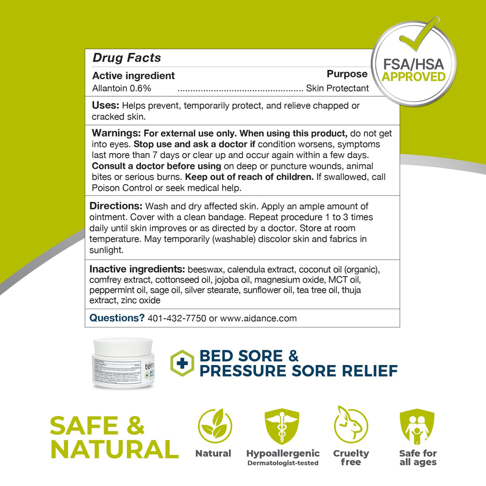 Terrasil Allantoin helps protect skin while promoting gentle healing.