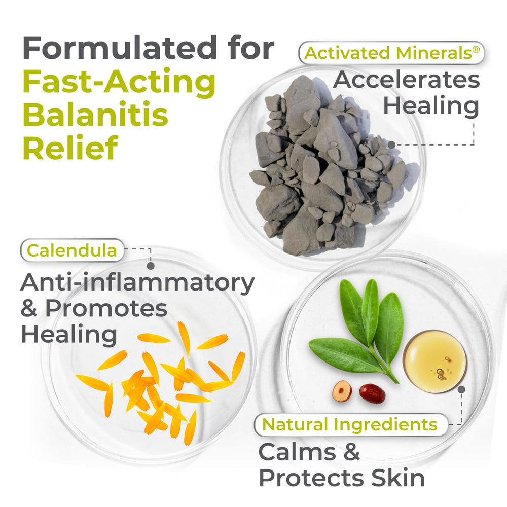 Terrasil Balanitis Soap Men activated minerals support skin healing.