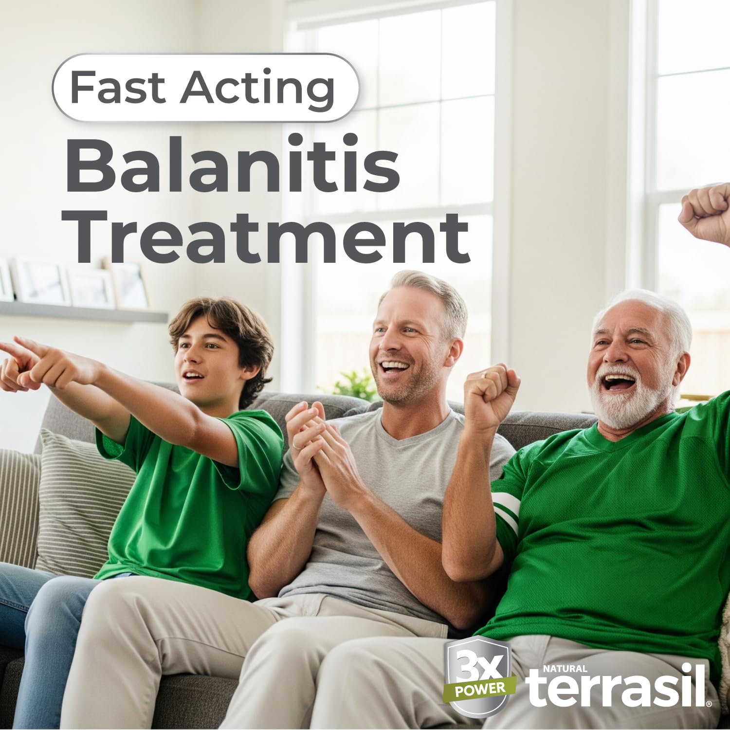Terrasil Balanitis Soap Men foreskin care during cleansing routines.