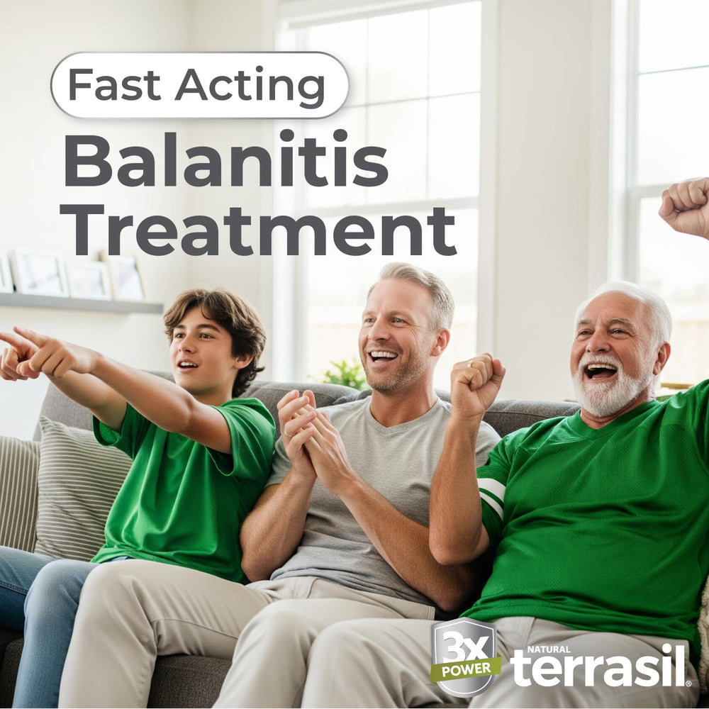 Terrasil Balanitis Soap Men foreskin care during cleansing routines.