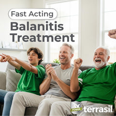 Terrasil Balanitis Soap Men foreskin care during cleansing routines.