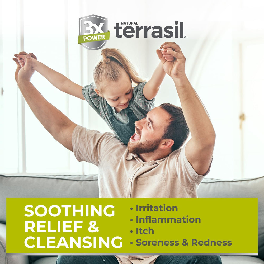 Terrasil Folliculitis Soap ingredients calendula close-up for soothing botanicals.