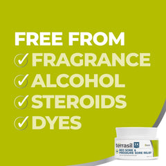 Terrasil natural ingredients like beeswax and peppermint provide soothing moisturization.