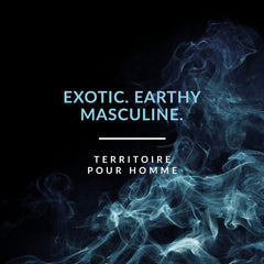Territoire Blue top-notes-lemon-cardamom highlight energetic daytime appeal