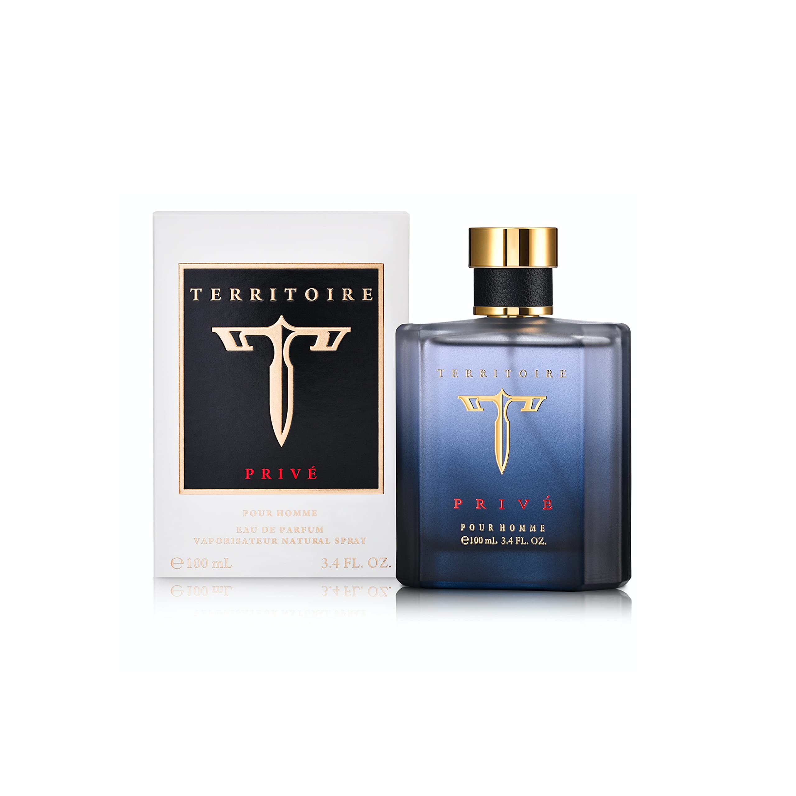 Territoire Prive bottle close-up showing premium craftsmanship for daily wear.