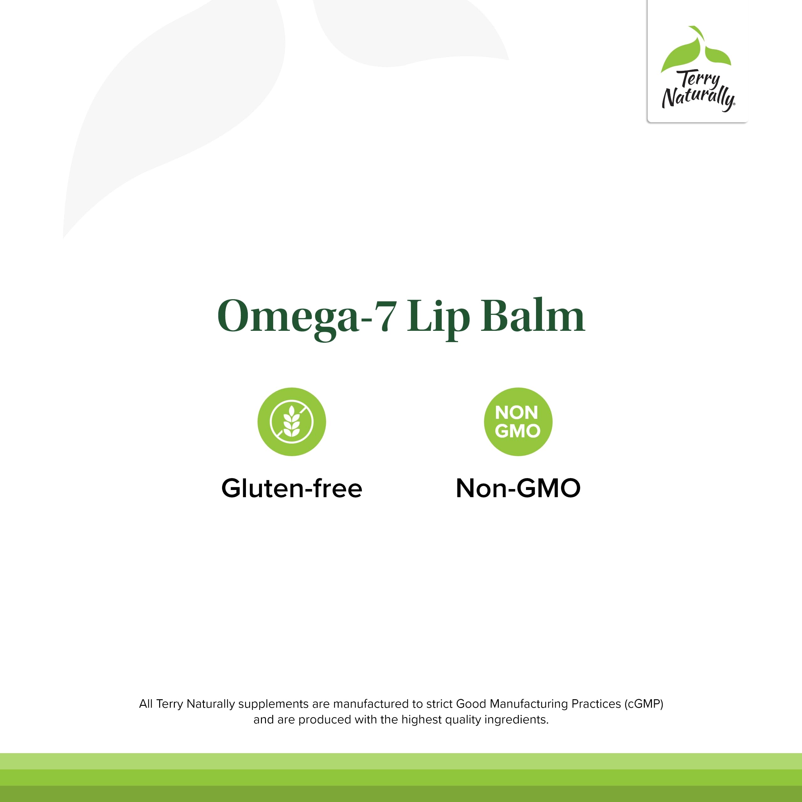 Terry Naturally Omega 7 Lip Balm twist-up application showing smooth glide.