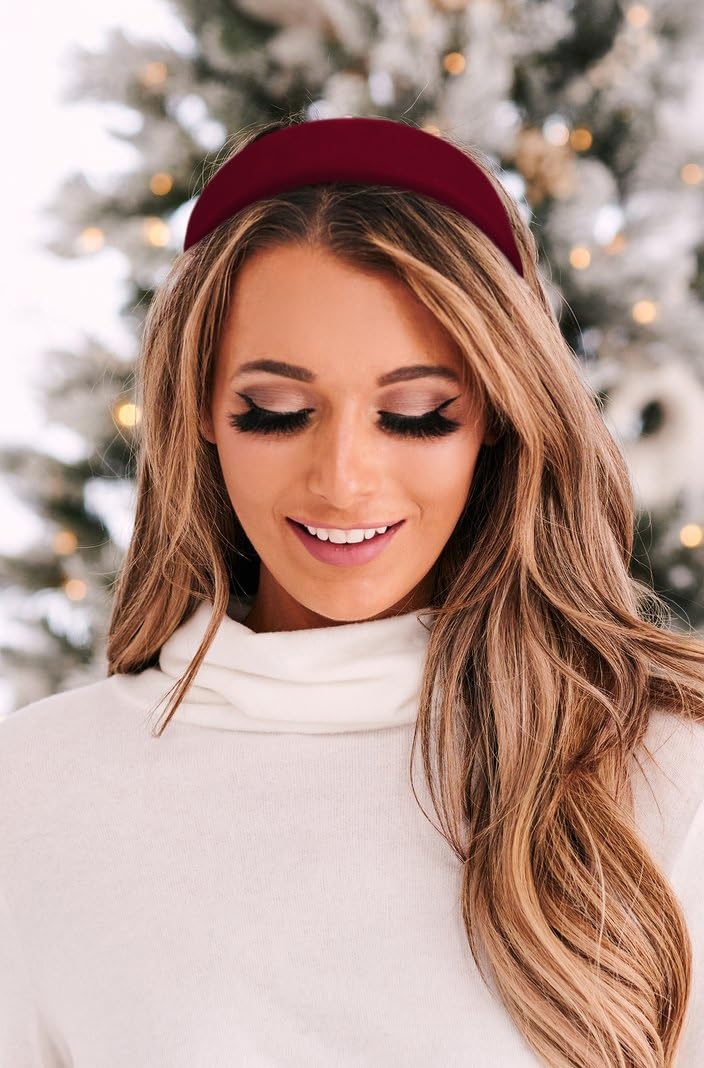 TERSE black velvet headband completes daily outfits with elegant flair and simple practicality.