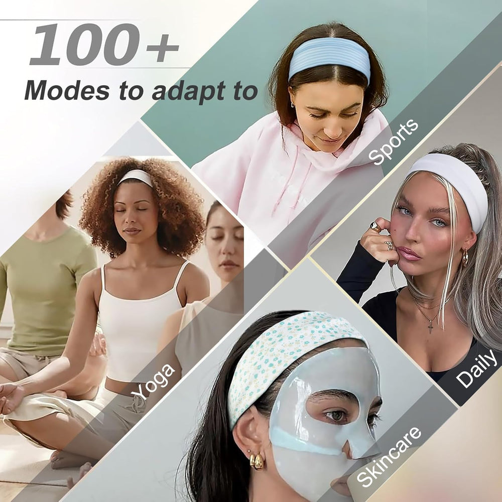 TERSE Boho headbands 2-inch width versatile for yoga or daily wear