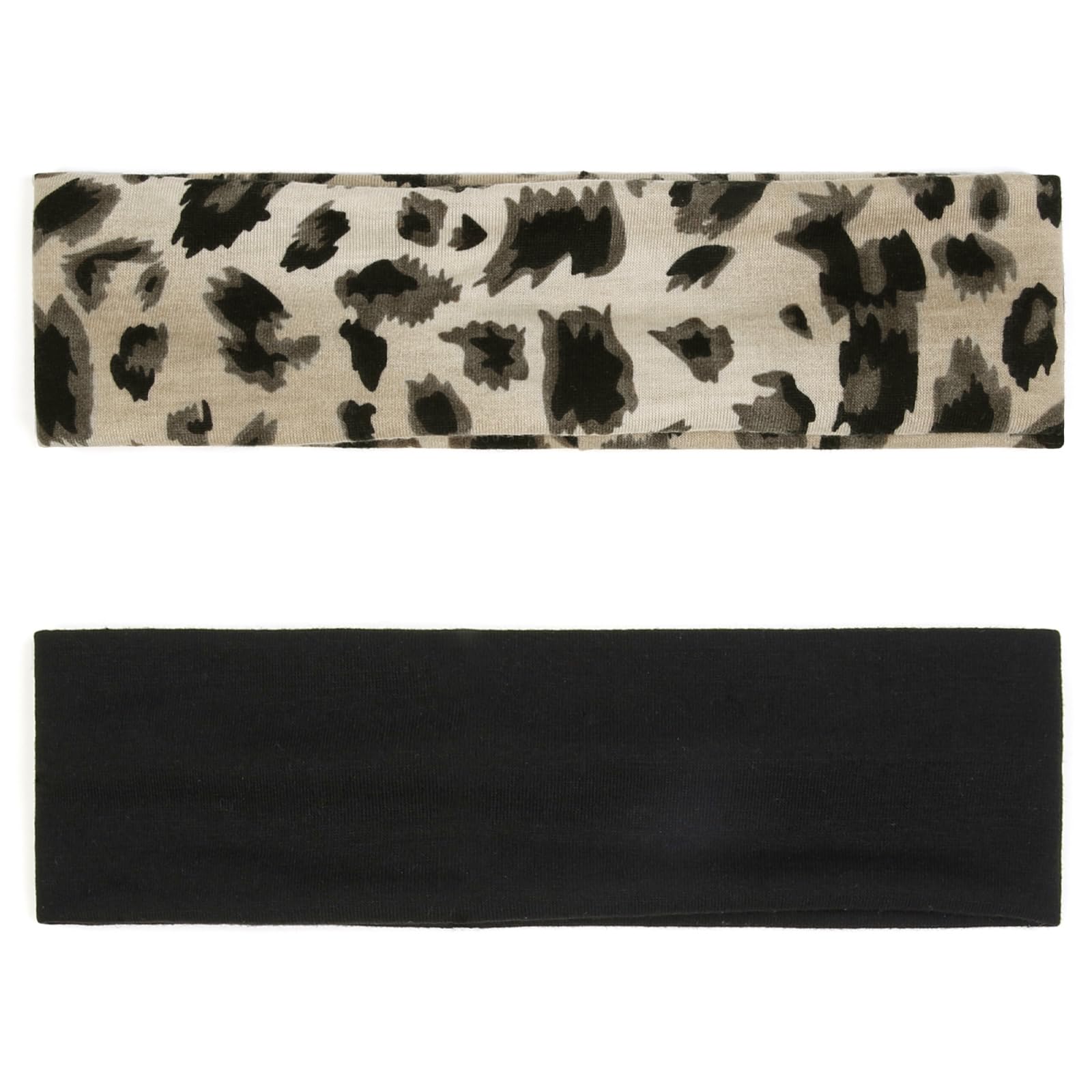 TERSE cheetah print headband ready for workouts with secure grip.