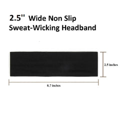 TERSE headbands non-slip elastic band ensures secure fit during workouts.