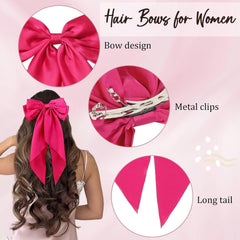 TERSE DTERSE metal hair barrette keeps bows in place all day