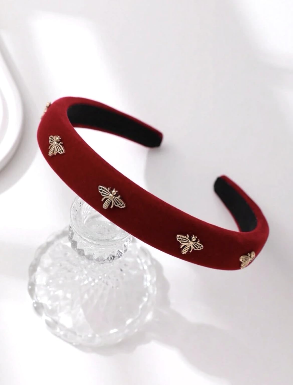TERSE headband with bee metal fittings creates retro chic