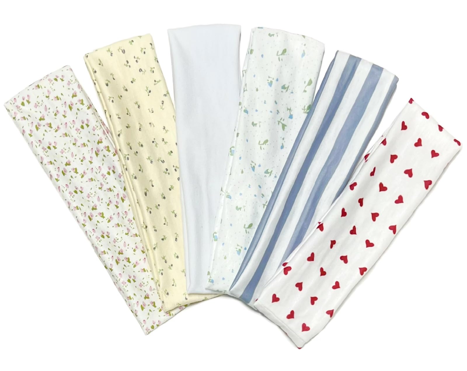 TERSE headband with floral pattern demonstrates secure non-slip wear during workouts.