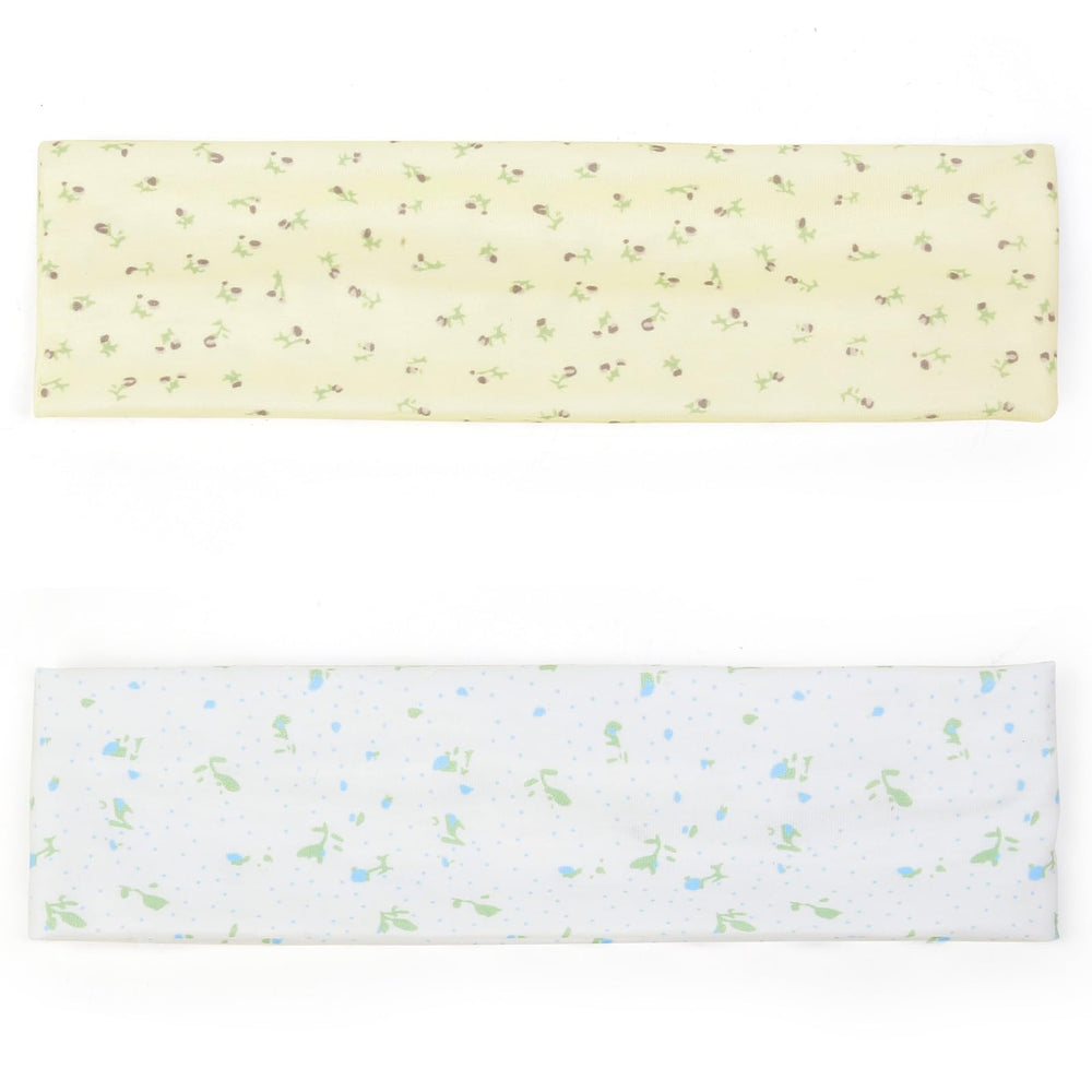 TERSE leaves pattern headband emphasizes breathable fabric for active days.
