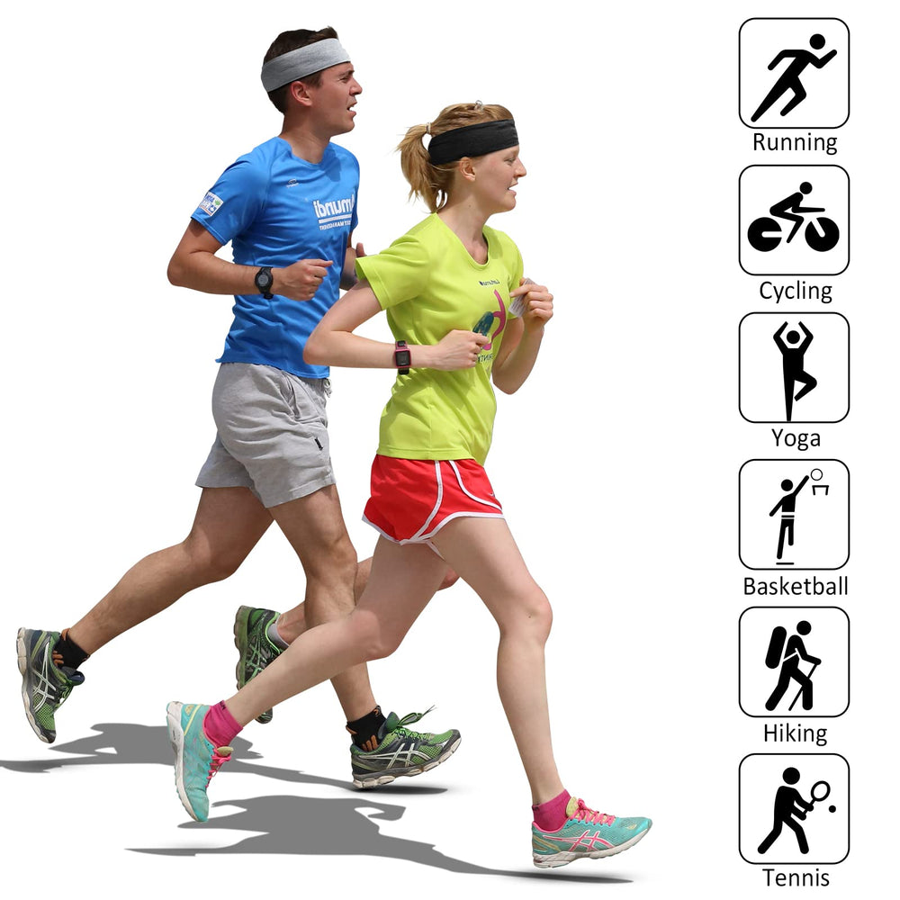 TERSE black headbands offer year-round comfort for sports and daily activities