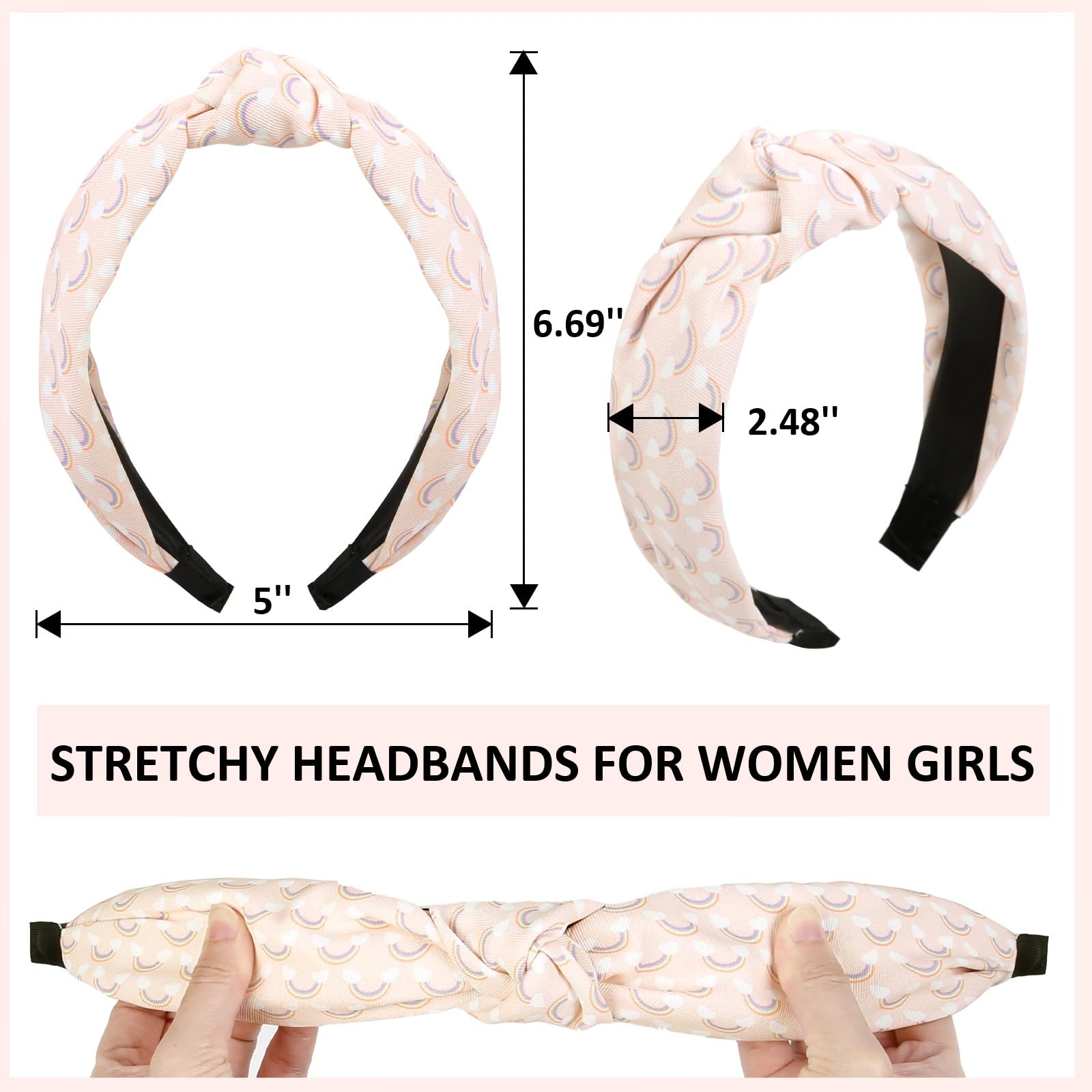 TERSE elastic headband provides all-day comfort with a snug, non-slip fit.