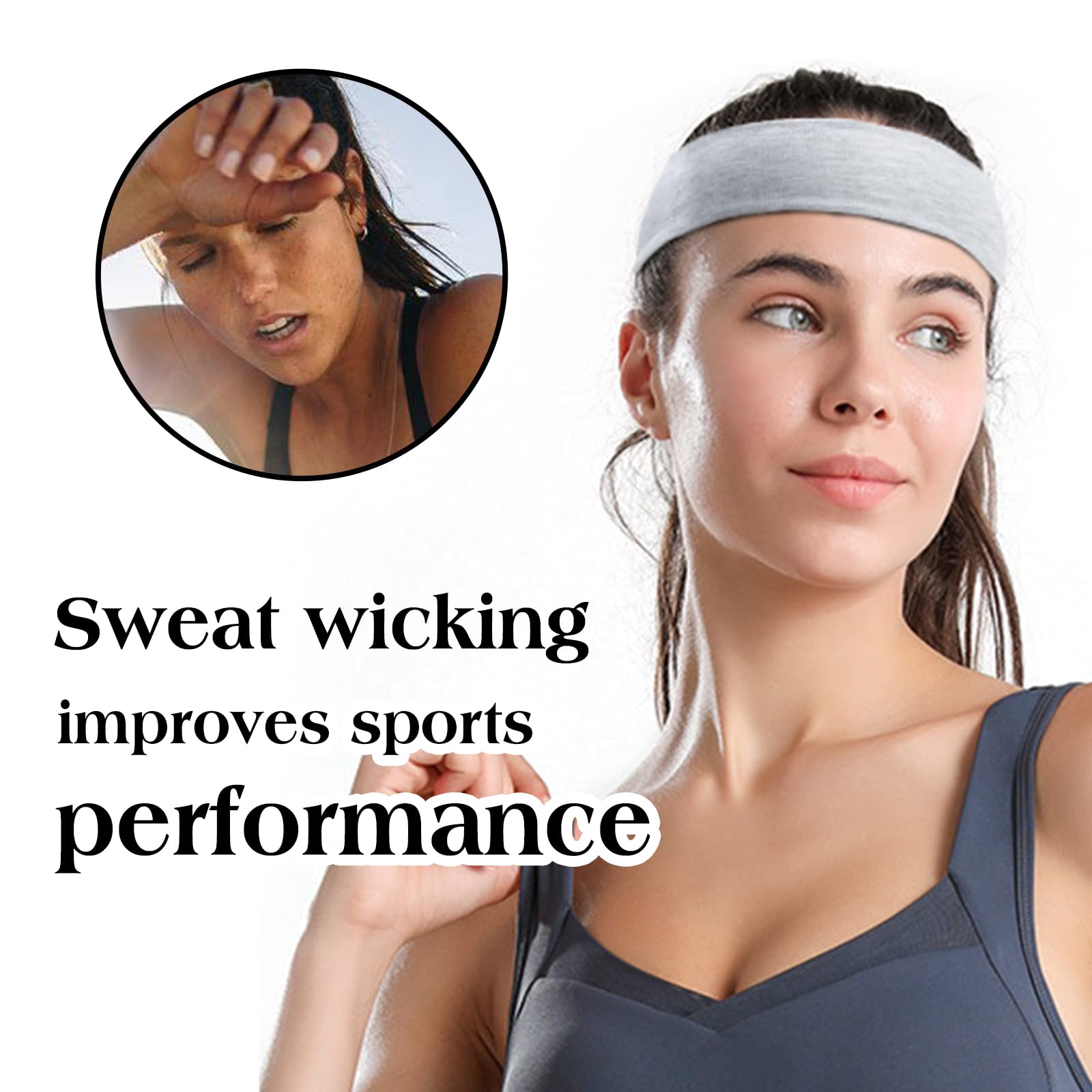 TERSE elastic-fit headbands adapt to small to large heads for versatile wear